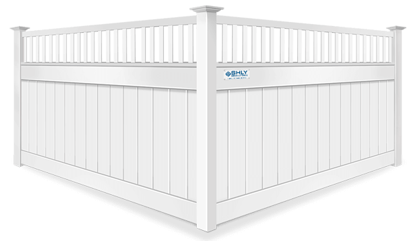 Decorative spindle top vinyl fence company in Ohio and Western Pennsylvania